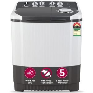 LG 7 kg 5 Star Semi-Automatic Top Load (P7020NGAZ)