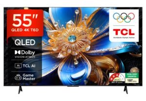 TCL T6D 55 inch 4K QLED Google TV (55T6D)