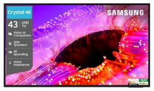 Samsung Crystal UHD Vision AI 43 inch 4K TV (UA43UE86AHULXL)